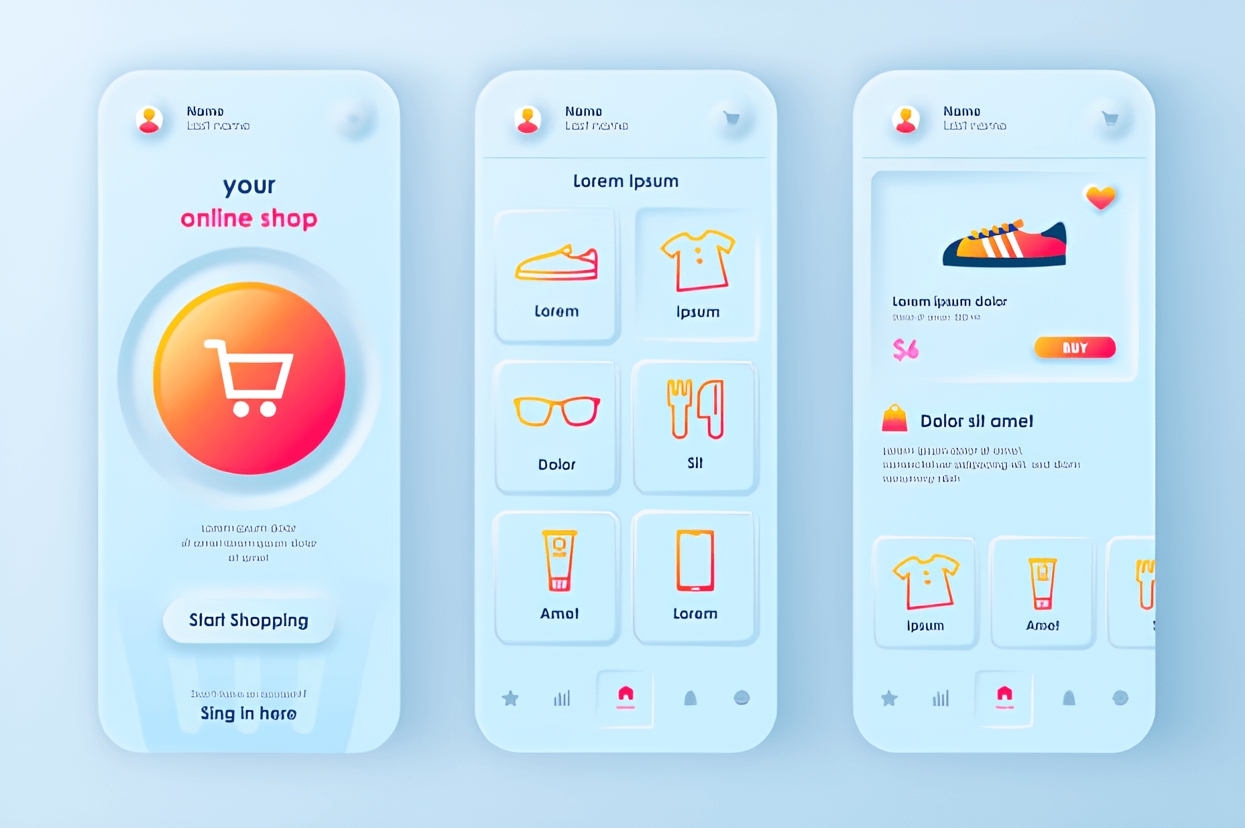 UI Kit Online Shopping