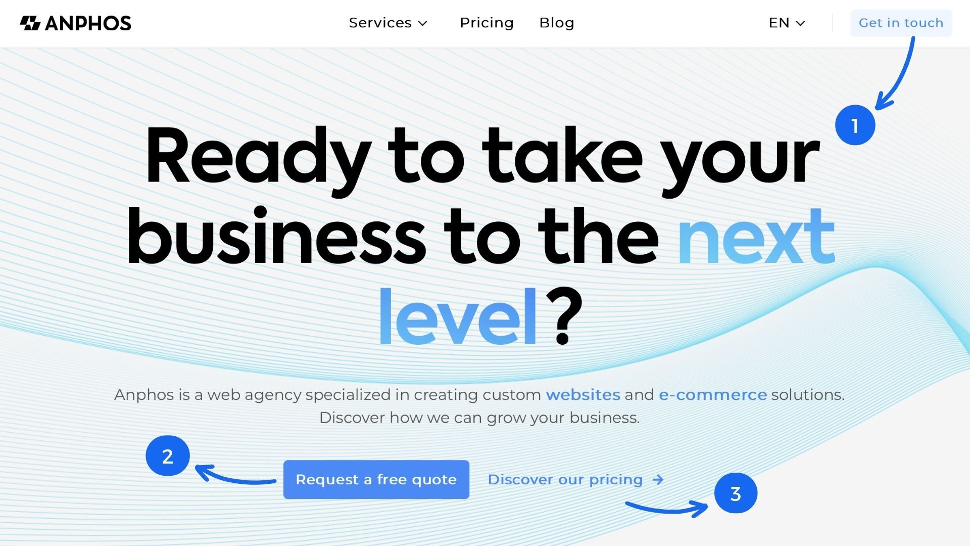 Anphos Homepage CTA