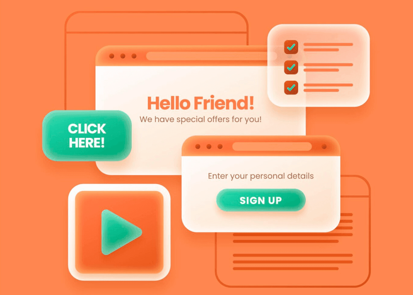 POP Ups Web Page