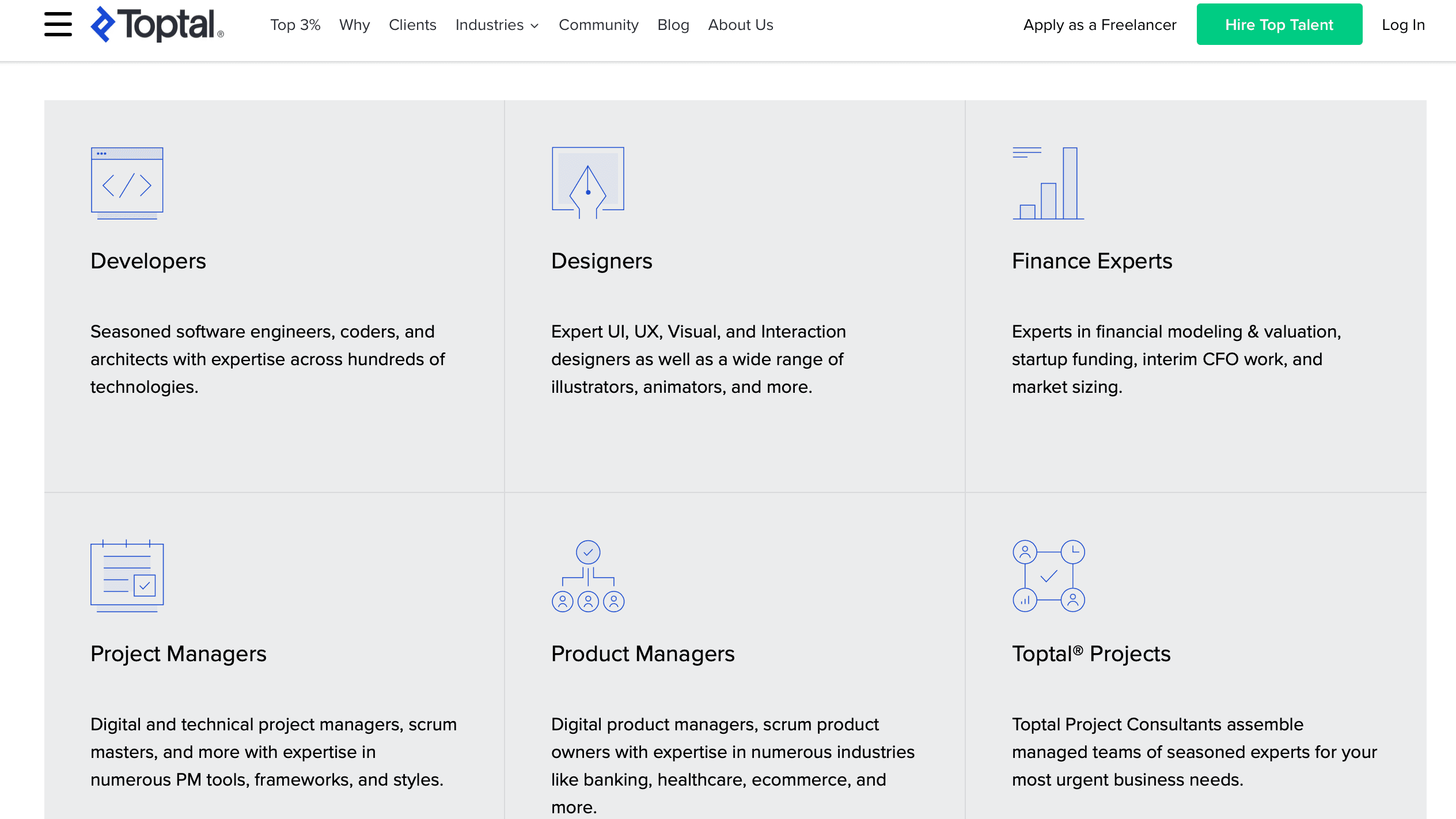 Toptal Plateforme Freelance Web